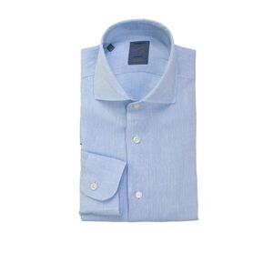 BARBA NAPOLI Men's Linen Shirt Men CLEAR BLUE Shirts